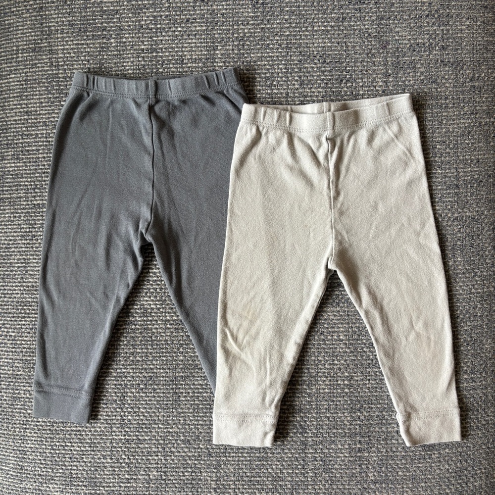 ☁️Cloud Island Gray Leggings 12M | Soft Comfy Everyday Baby Pants🤍